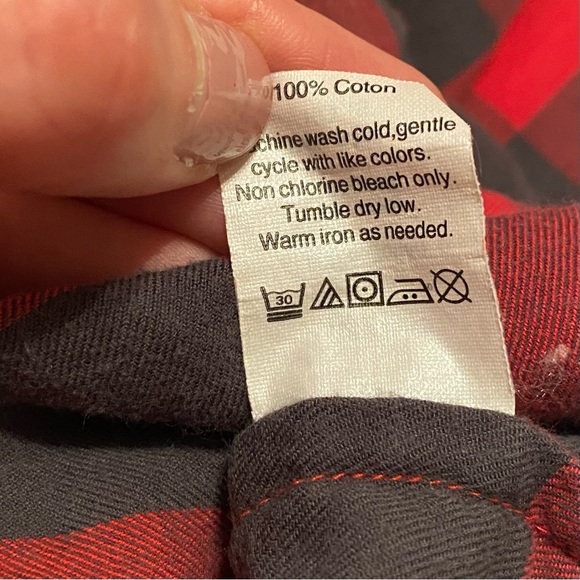 J. Crew | red and black plaid button down - Picture 4 of 4